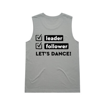 WO's Upside Tank - Round Logo front + Black Leader/Follower back Thumbnail