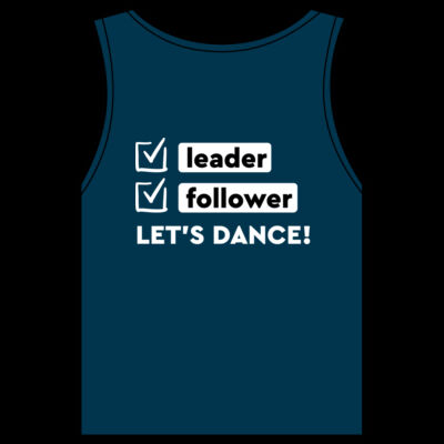 WO's Sunday Singlet - Round Logo + White Leader/Follower back Thumbnail