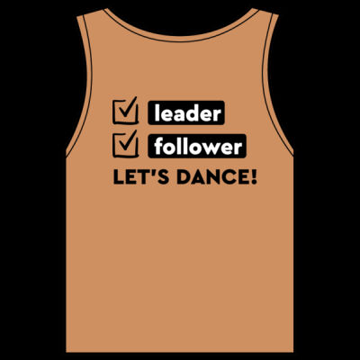 WO's Sunday Singlet - Black Logo front + Black Leader/Follower back Thumbnail