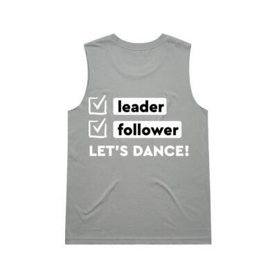 WO's Upside Tank - Round Logo front + White Leader/Follower back Thumbnail