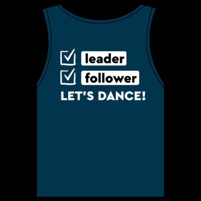 WO's Sunday Singlet - White Logo front + White Leader/Follower back Thumbnail