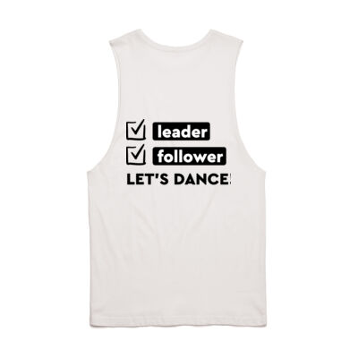 Men's Barnard Tank - Round Logo front + Black Leader/Follower back Thumbnail