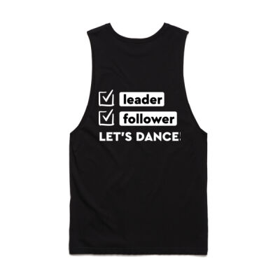 Men's Barnard Tank - Round Logo front + White Leader/Follower back Thumbnail